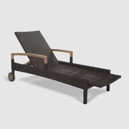 Шезлонг Jepara тёмно-коричневый