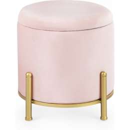 Пуф с крышкой Glasar розовый 35х35х33 см