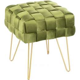 Табурет Glasar зелёный 41х41х45 см