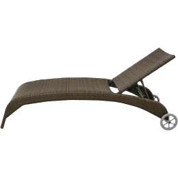 Шезлонг Yuhang 208х65х80см с колесиками