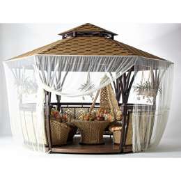 Сетка москитная Леда к беседке Грация L бежевая