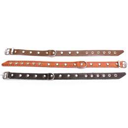 ошейник кожаный Бим для собак однослойный 1,7х30см цвет-1 в асс-те