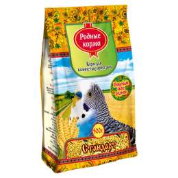 корм для волнистых попугаев РОДНЫЕ КОРМА 500г