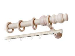 карниз 2-рядный 28мм 275см беленый дуб, арт.28.02.36Б.275