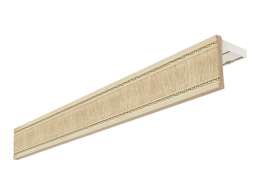 карниз 2-рядный Унисон потолочный 250см беленый дуб, арт.05.02.2016БК.25