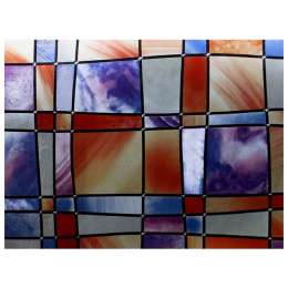 пленка самокл.Gekkofix 45см х 2м барселона цветной витраж, арт.11804