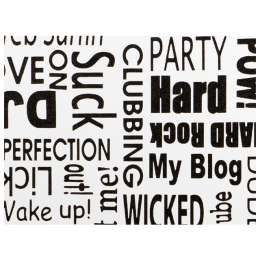 пленка самокл.Gekkofix 45см х 2м текст черно-белая, арт.11929