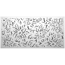 панель ХДФ Букет 600х1220мм белый