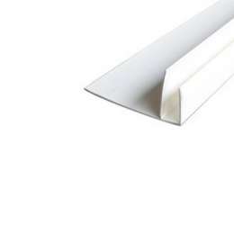 профиль для панелей и откосов F-образный 3000х60х8мм белый ПВХ