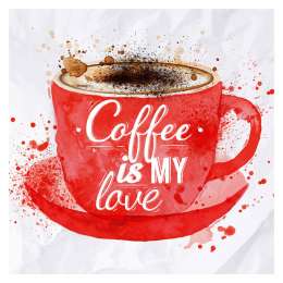 репродукция без рамы POSTERMARKET Декобокс DC-3011 ЧАШКА КАПУЧИНО 300х300мм