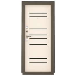 дверь входная Титан 8С Бетон снежный, графит 2050х960х75мм левая