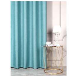 штора портьерная на шт.ленте SANPA Джеси рогожка-блэкаут 200х270см голубой, арт.TR019130