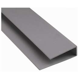 профиль окантовочный для панелей 3мм серый 2,5м ПВХ