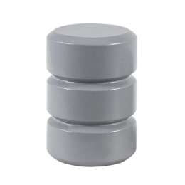 комплект наконечников УЮТ Ост 20мм Цилиндр-2 2шт светло-серый, арт.22.21ТО.0248