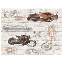 обои бумажные дуплекс 10,05х0,53м, арт.В64,4 878-02