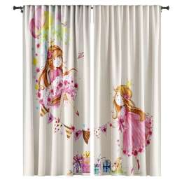 комплект штор на шт.ленте Nat Принцессы габардин 145x265см 2шт белый, арт.77273