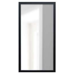зеркало в раме 300х600мм черный пластик