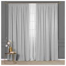 штора портьерная на шт.ленте DAILY BY T Джулес канвас 220х270см серая, арт.1027.00338