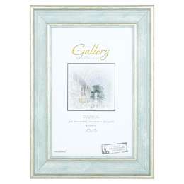 фоторамка GALLERY 100х150мм зеленая с золотой патиной пластик