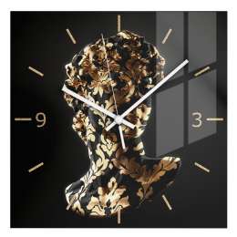 часы настенные ЛЮМЬЕР 1 CH-03-01-01 D300мм стекло черный/золотой