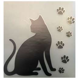 наклейка ROOMDECOR Кошачий след 32х50см, арт.RCA 1931