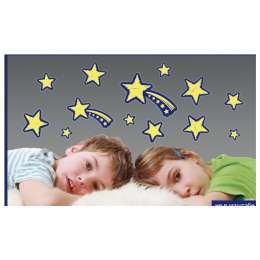 наклейка ROOMDECOR Звезды с кометами 30,5х31,5см, арт.REA 4502