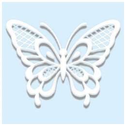 наклейка ROOMDECOR Мерцающие бабочки 10х25см, арт.RKA 7404