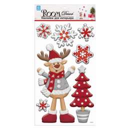 наклейка ROOMDECOR Скандинавский олень 24х41см, арт.PSX9509