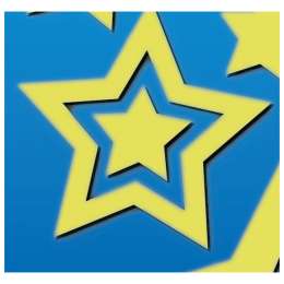 наклейка ROOMDECOR Звездное сияние 30х41см, арт.EVA 0404