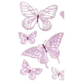 наклейка ROOMDECOR Бабочки-стразы 30,5х30,5см, арт.RDA 7709