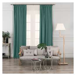 комплект штор на шт.ленте DAILY BY T Вилен бархат 200х270см 2шт мятный, арт.1027.00152