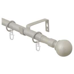 карниз телескоп. 1-рядный ARTTEX 160-300см 16/19мм сталь наконечник шар, арт.15.592.1