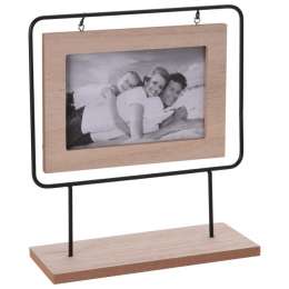 фоторамка KOOPMAN 208х80х230мм натуральный/черный МДФ/металл