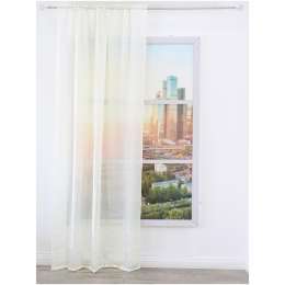 штора портьерная на шт.ленте AMORE MIO тергалет 150х270см кремовая, арт.28465