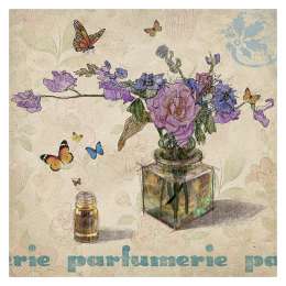 постер АРОМАТЫ ПРОВАНСА канвас 300х300мм