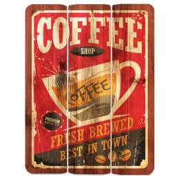 постер КОФЕ  МДФ 300х400мм