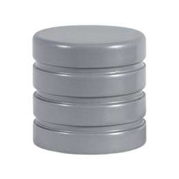 комплект наконечников УЮТ Ост 16мм Цилиндр-3 2шт светло-серый, арт.17.21ТО.0348