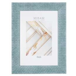 фоторамка МИРАМ 150х210мм голубая пластик