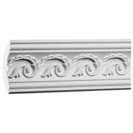 плинтус потолочный ЕВРОПЛАСТ 61х61х2000мм белый, арт.Т.1.50.290