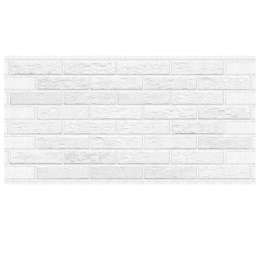 панель декоративная ПВХ кирпич Белоснежный 960х485мм