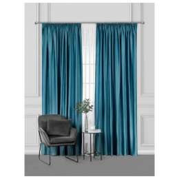 штора портьерная на шт.ленте DAILY BY T Хана  бархат 160х260см зеленая, арт.1027.00142