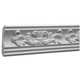 плинтус потолочный ЕВРОПЛАСТ 76х73х2000мм белый, арт.Т.1.50.197