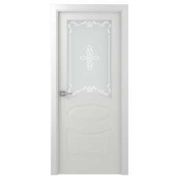полотно дверное BELWOODDOORS Элина белое стекло 200х70см эмаль