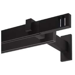 карниз 2-рядный ARTTEX Хай-Тек Квадро 240см черный, арт.148.471