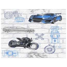 обои бумажные дуплекс 10,05х0,53м, арт.В64,4 878-03