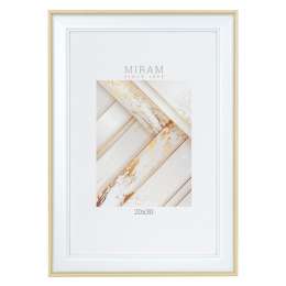 фоторамка МИРАМ 200х300мм бежево-белая пластик