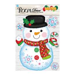 наклейка ROOMDECOR Рождественский поезд 21х53см, арт.WDX0414 BK-B