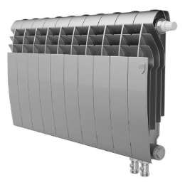 Биметаллический радиатор Royal Thermo BiLiner 350 /Silver Satin VR 10 с. серебристый