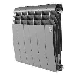 Биметаллический радиатор Royal Thermo BiLiner 350 /Silver Satin 6 с. серебристый